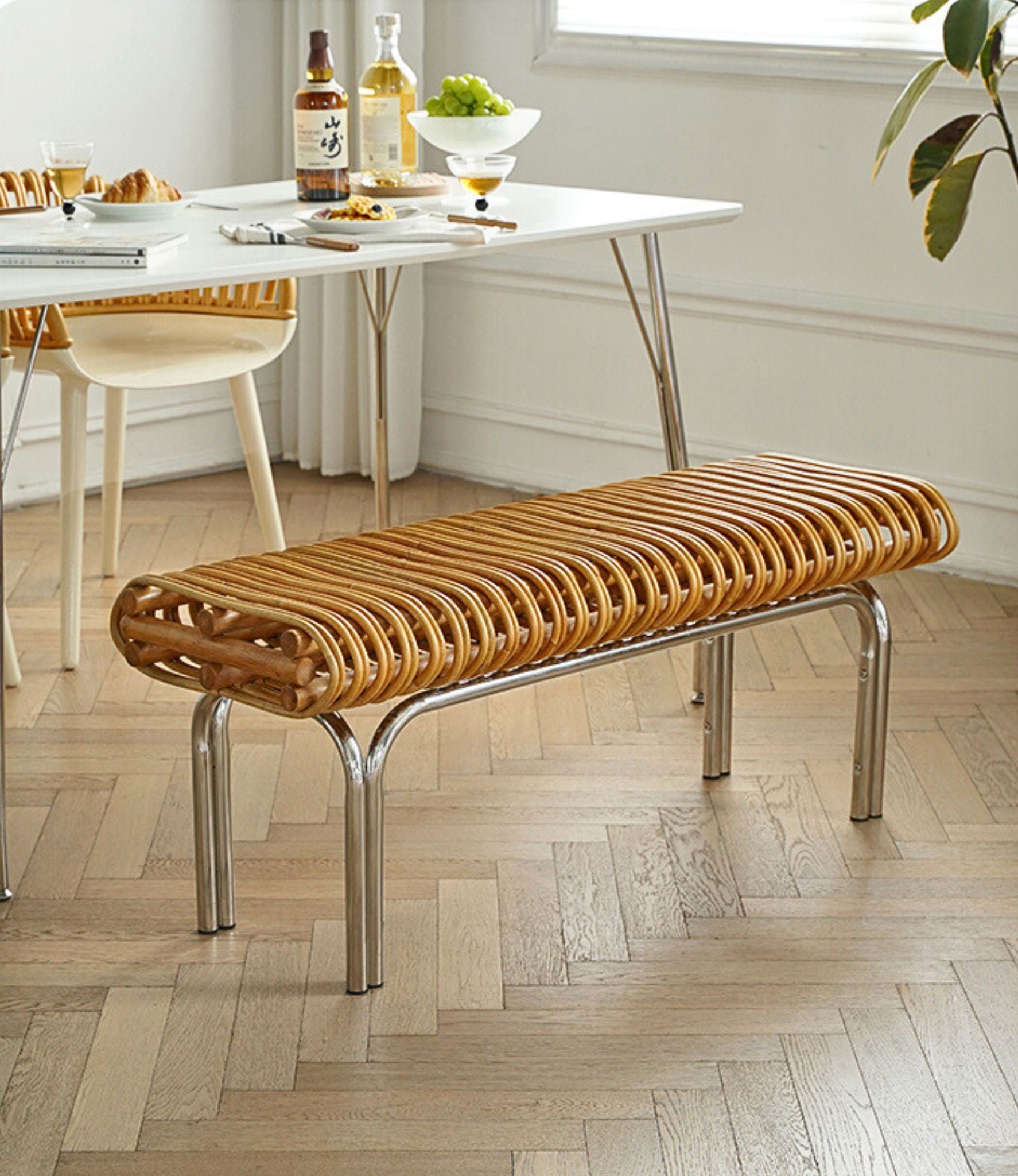 Rattan Bench