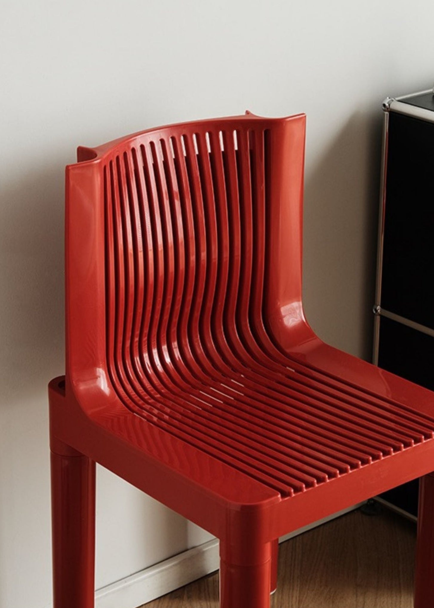 Slatted Plastic Dining Chair