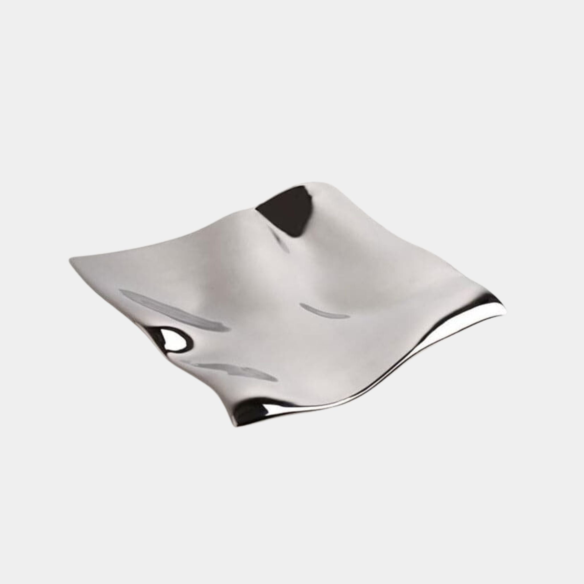 Ceramic Homewares | Thin Warped Silver Tray