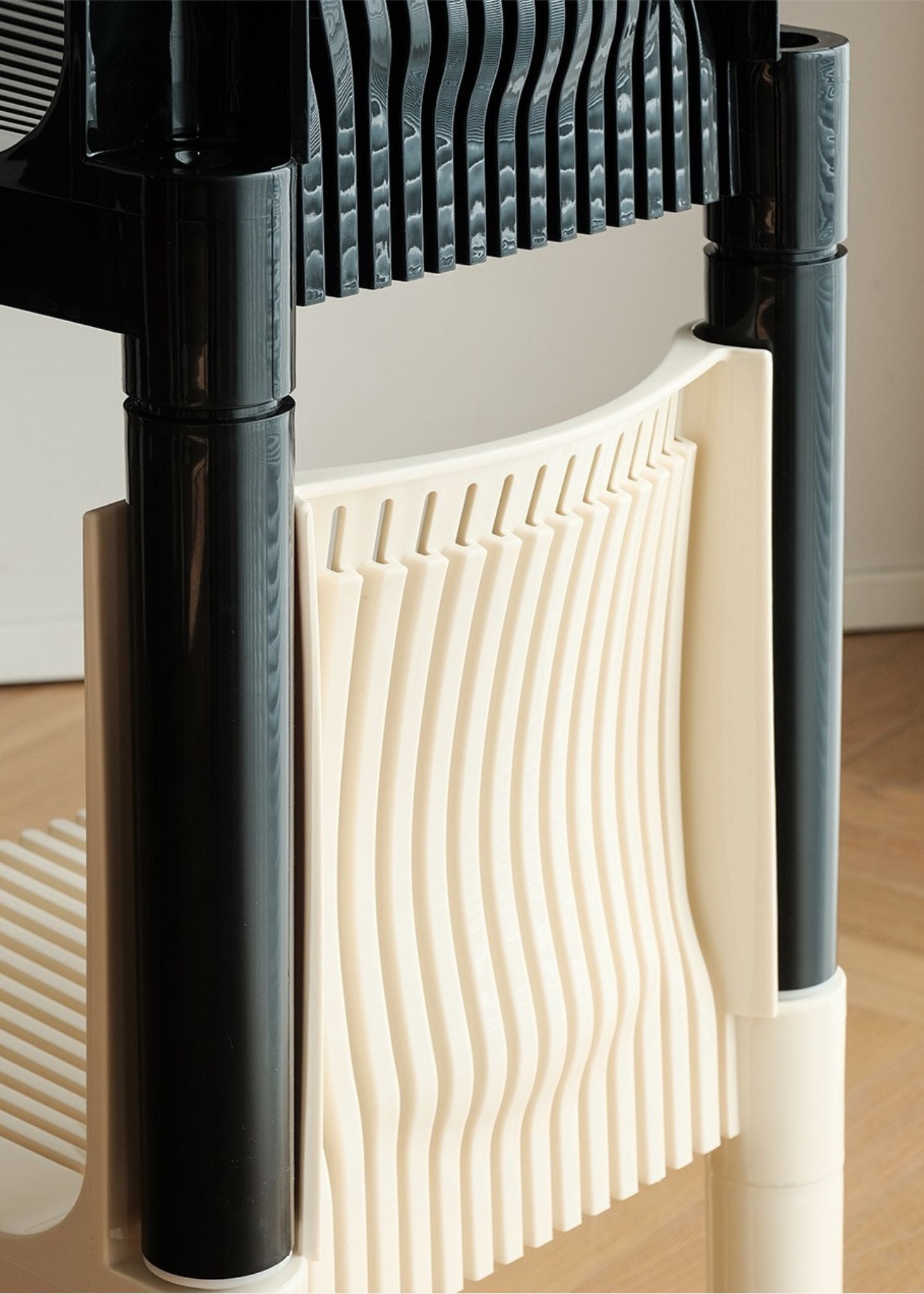 Slatted Plastic Dining Chair