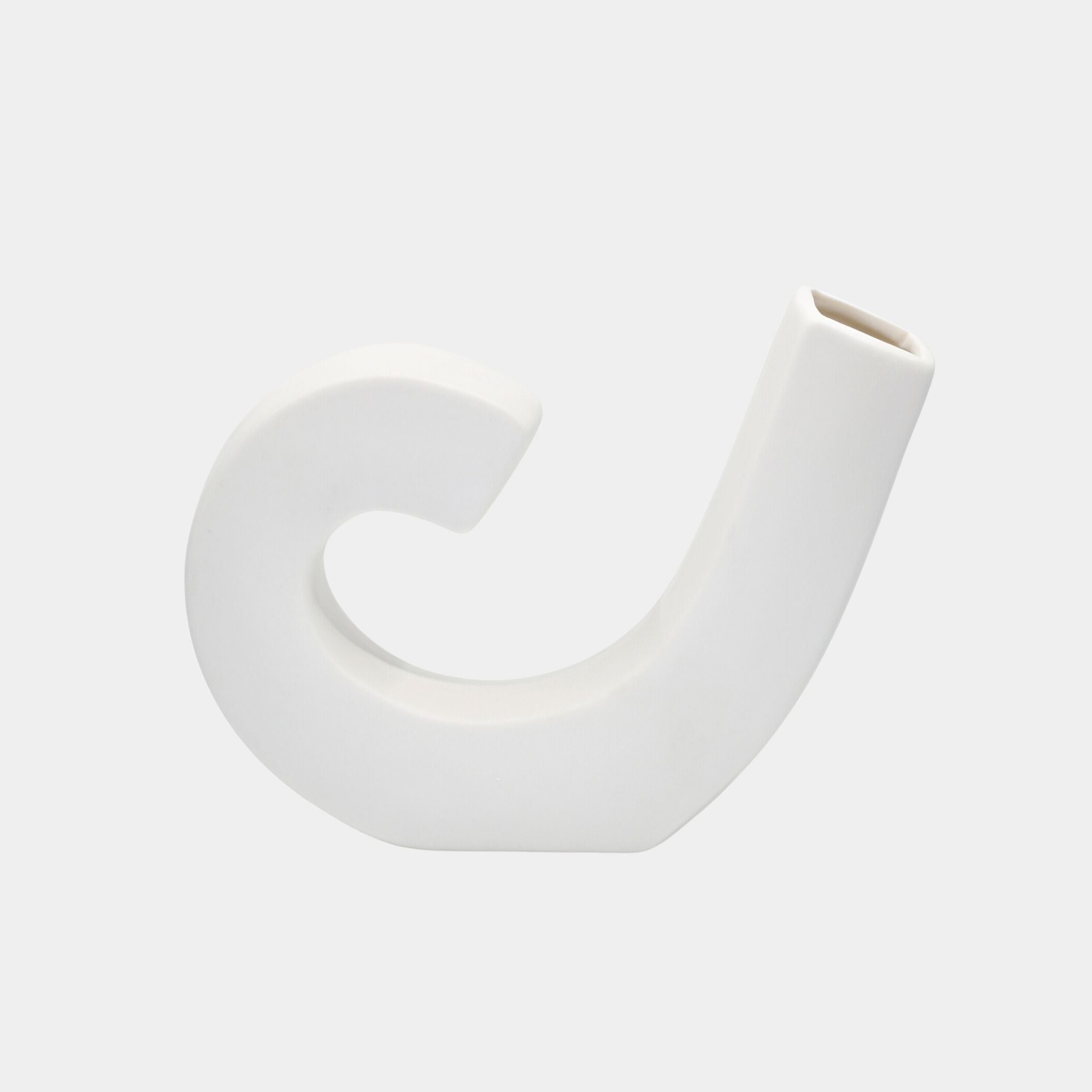 Ceramic Vase | 'J' shape