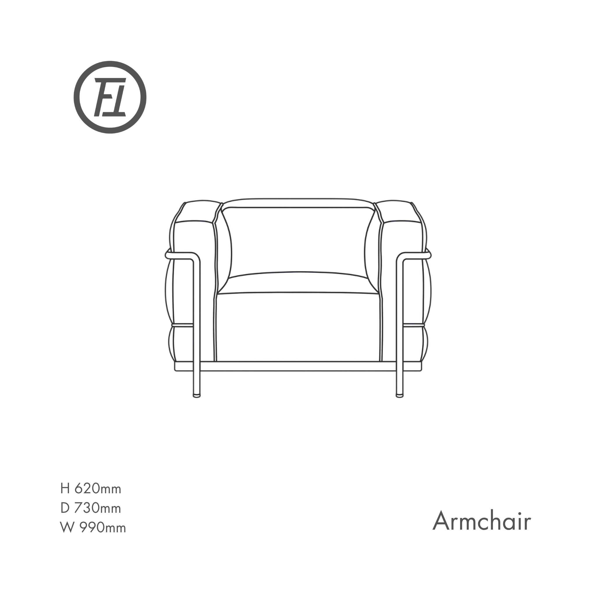 Bauhaus Steel Framed Sofa