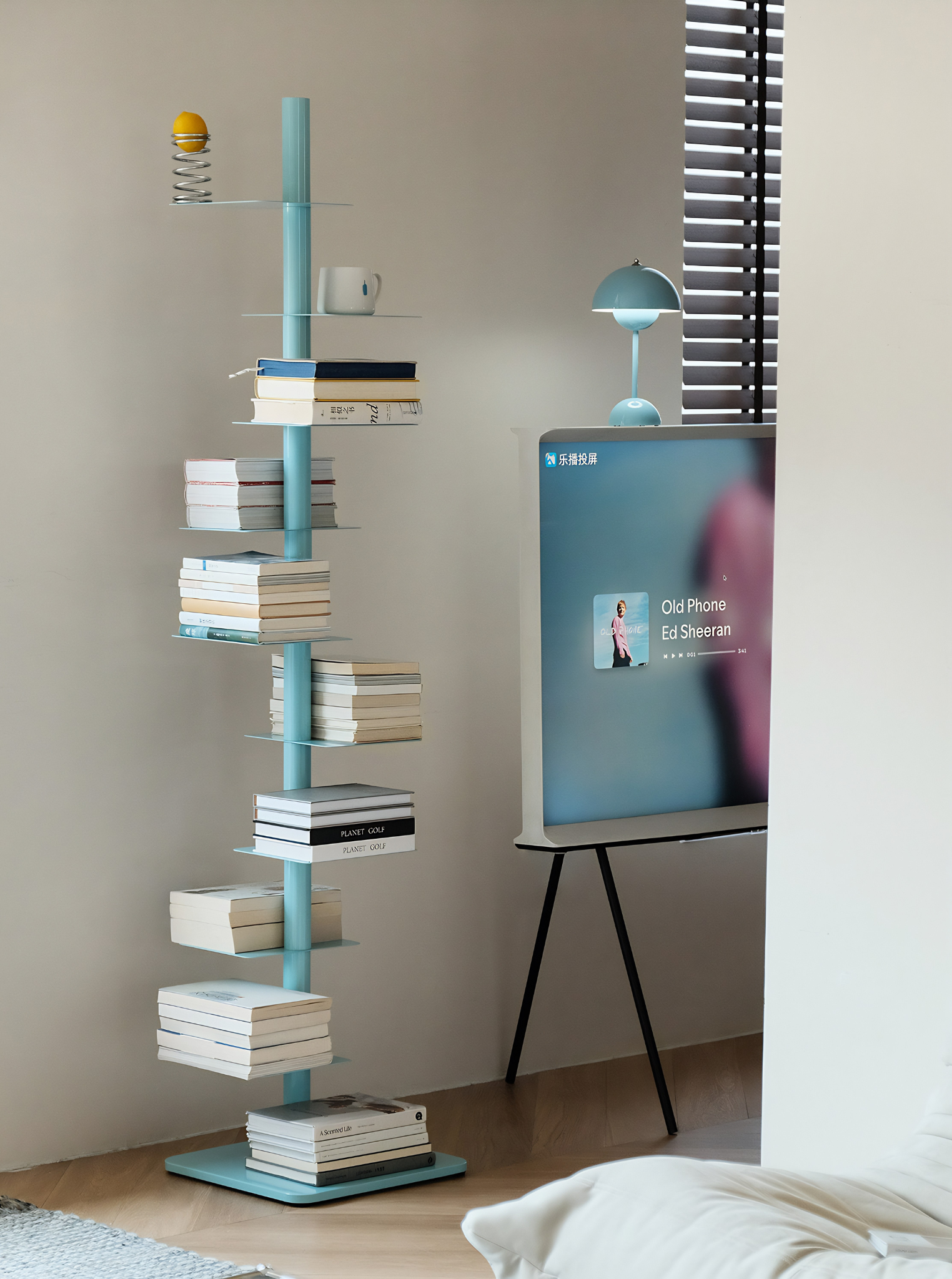 Rotating Metal Book Tower - The Feelter