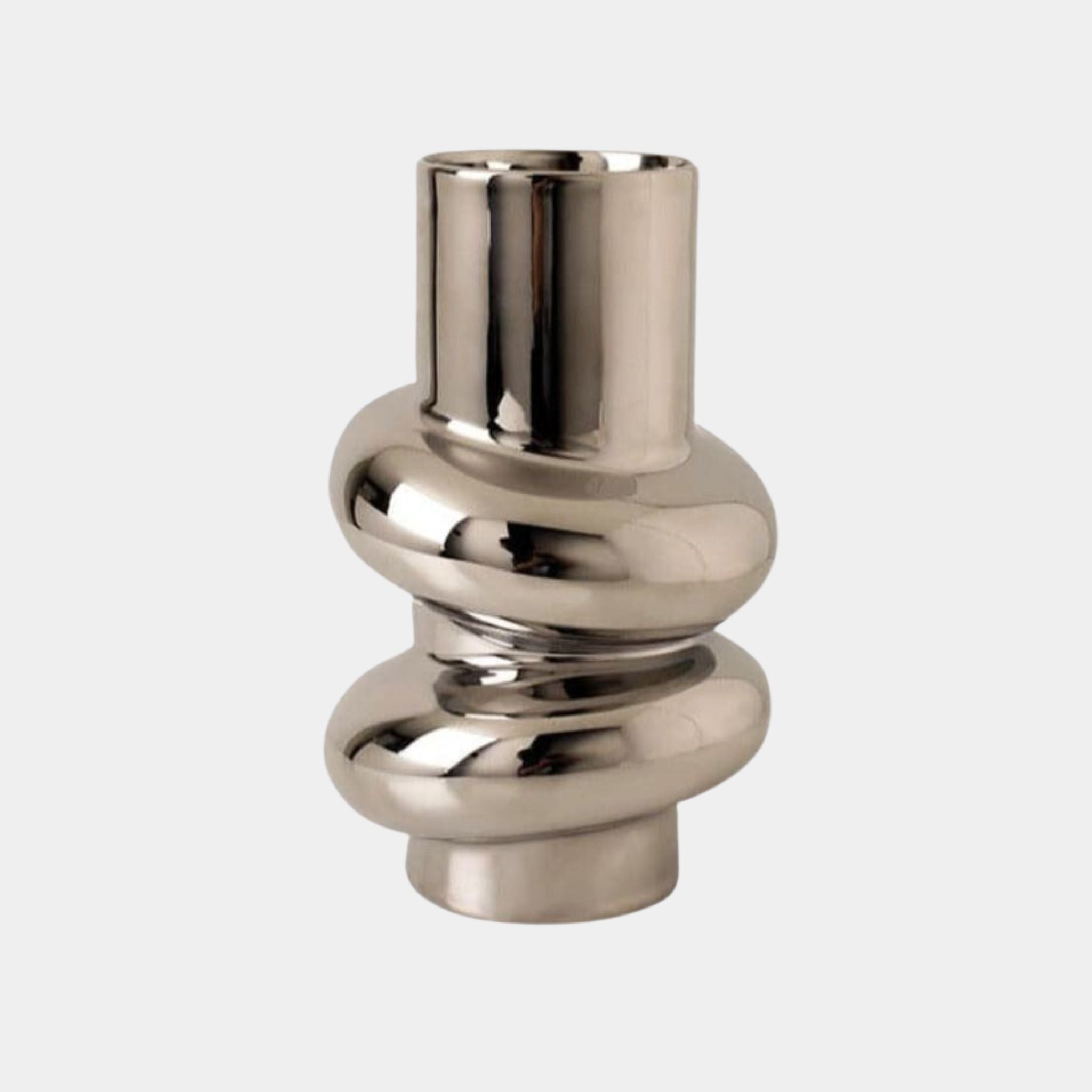 Ceramic Vase | Bubble Series - Tall Silver