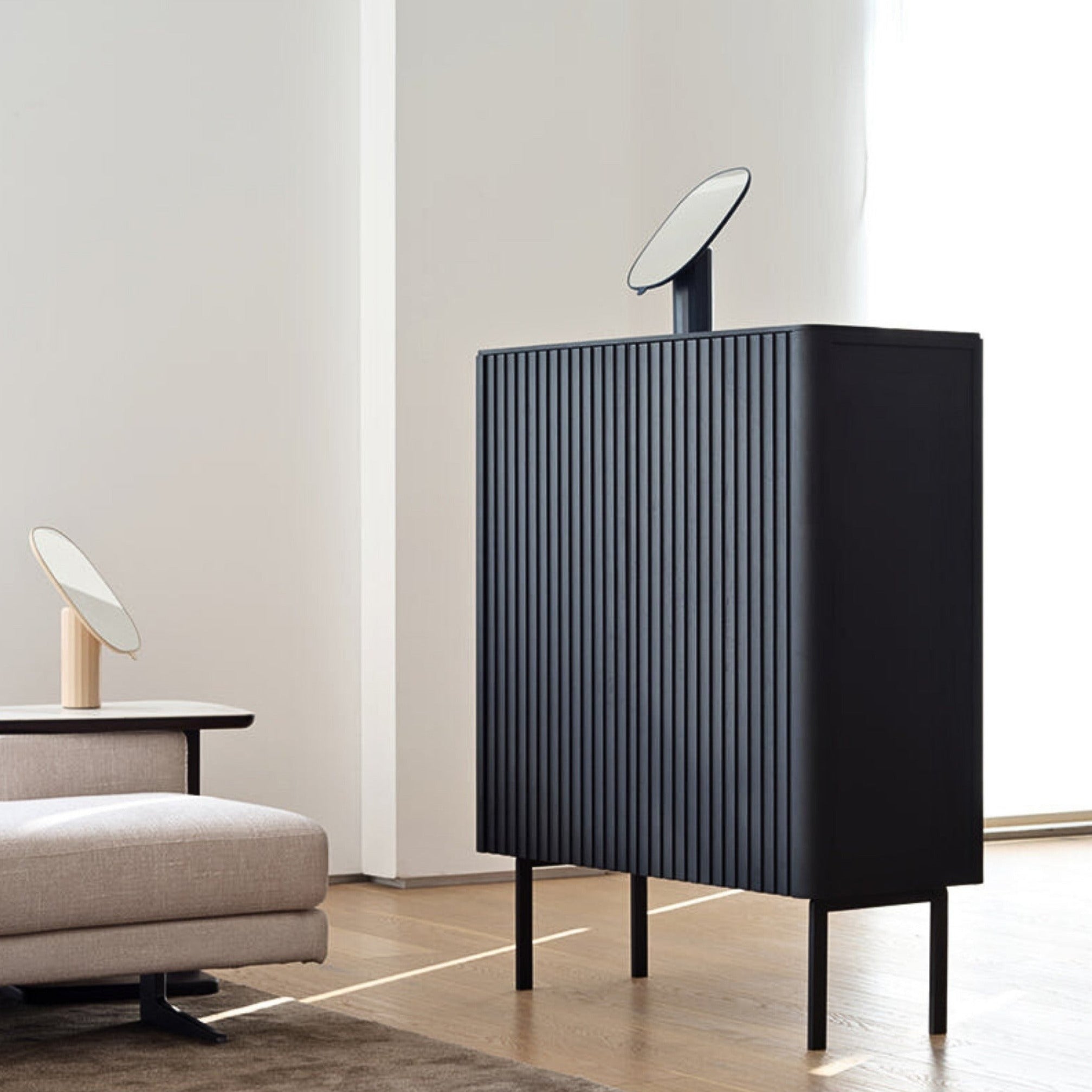 Grace Fluted Timber Cabinet - The Feelter