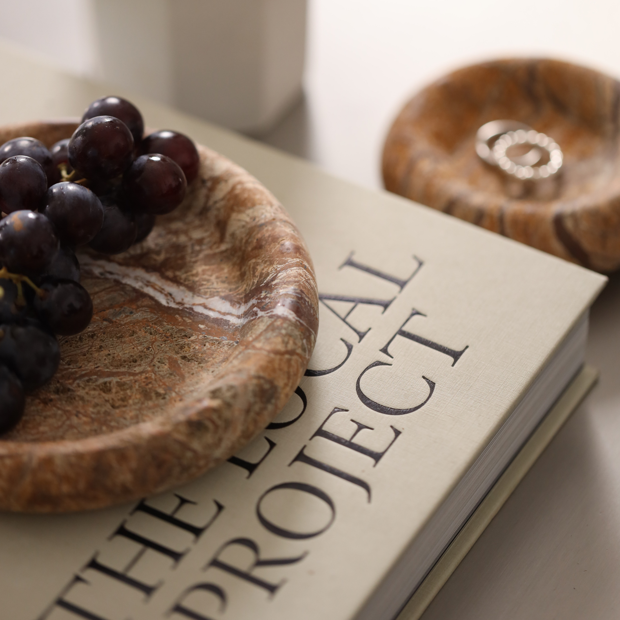 Bisadar Brown Marble Plate - The Feelter