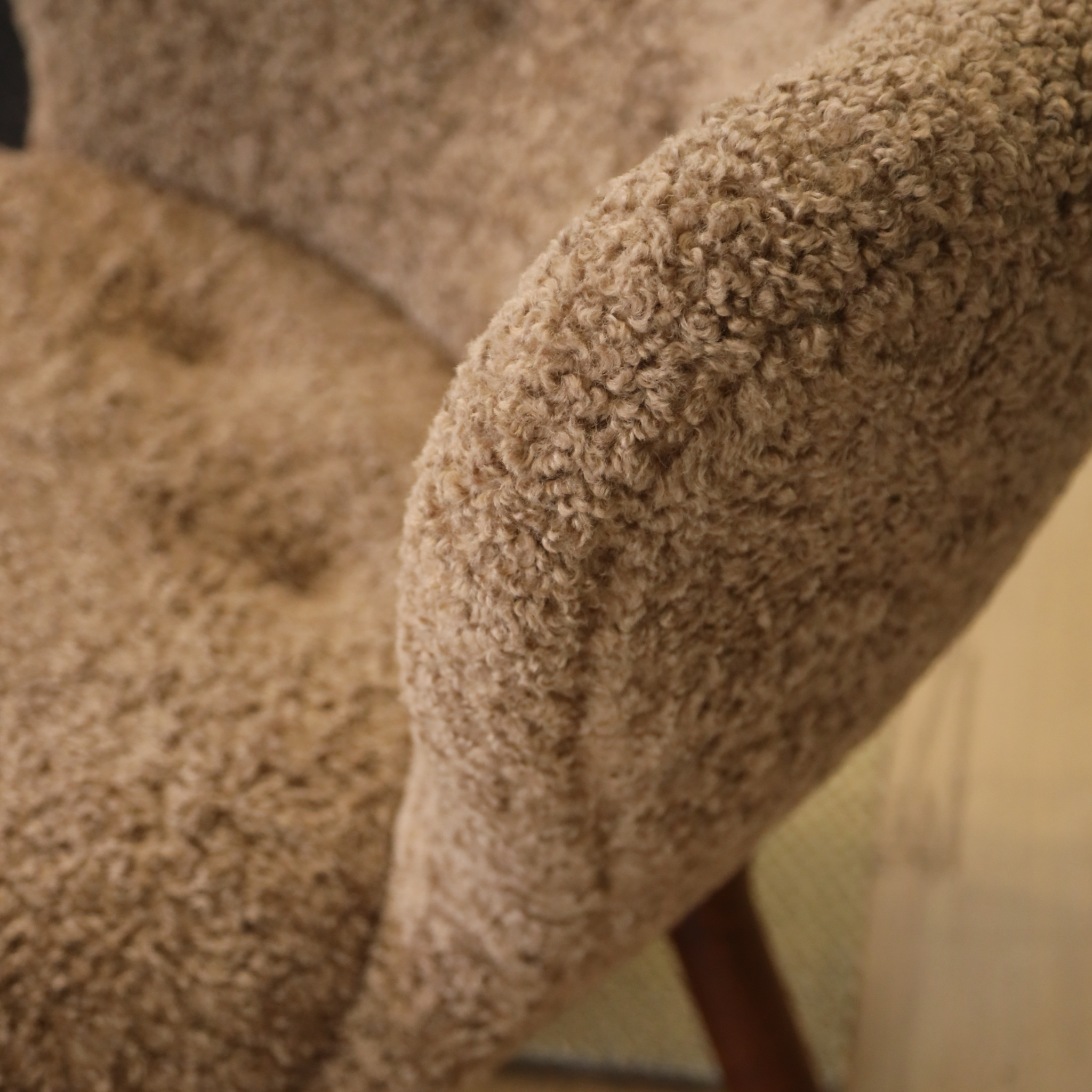 Agnes Wool Armchair - Premium