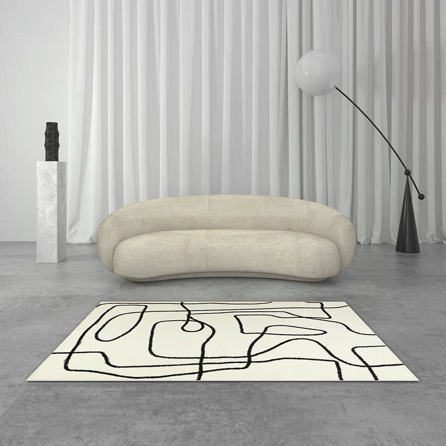 Serpentine Rug - White