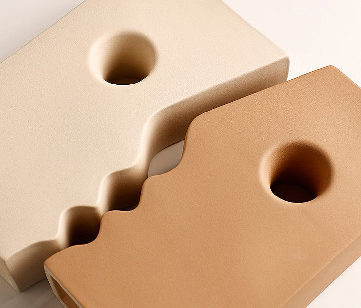 Ceramic Vase | Portrait Twins - Brown - The Feelter