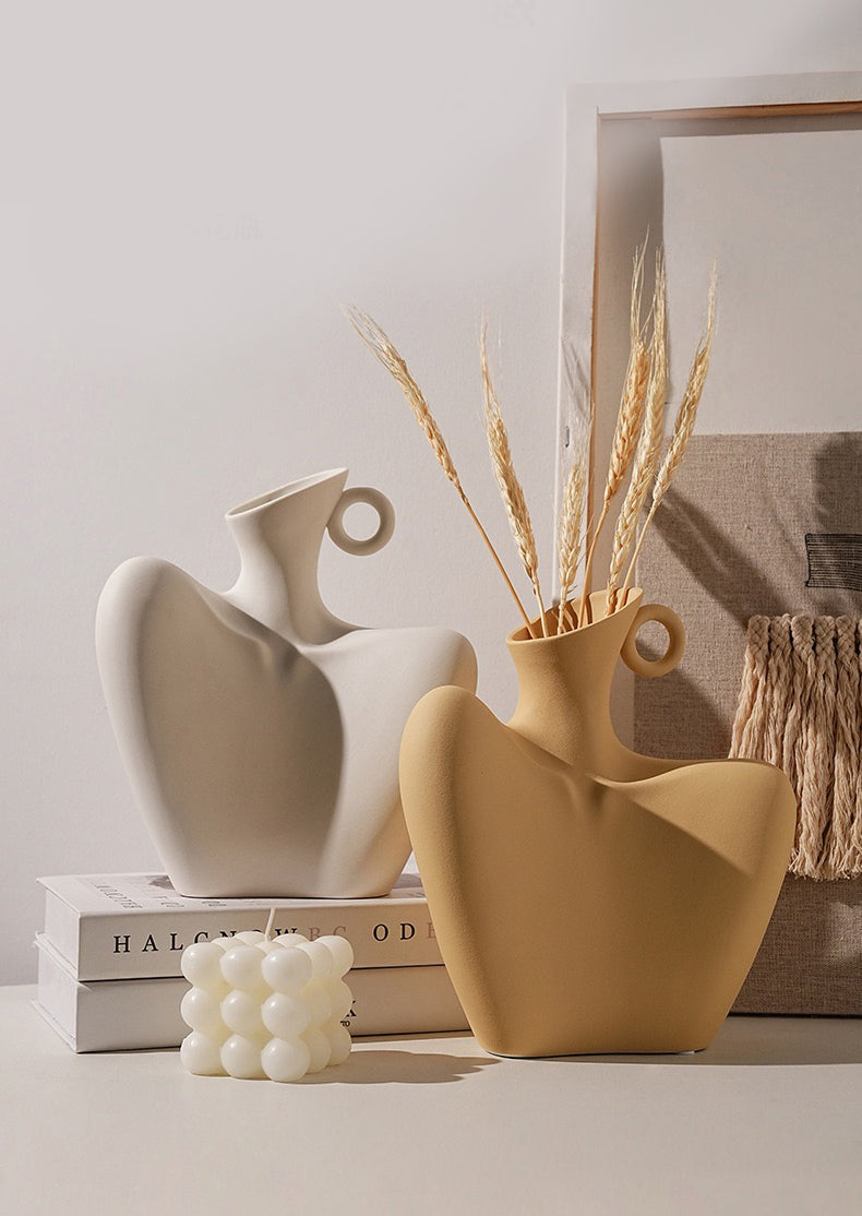 Ceramic Vase | Yellow Collarbones - The Feelter