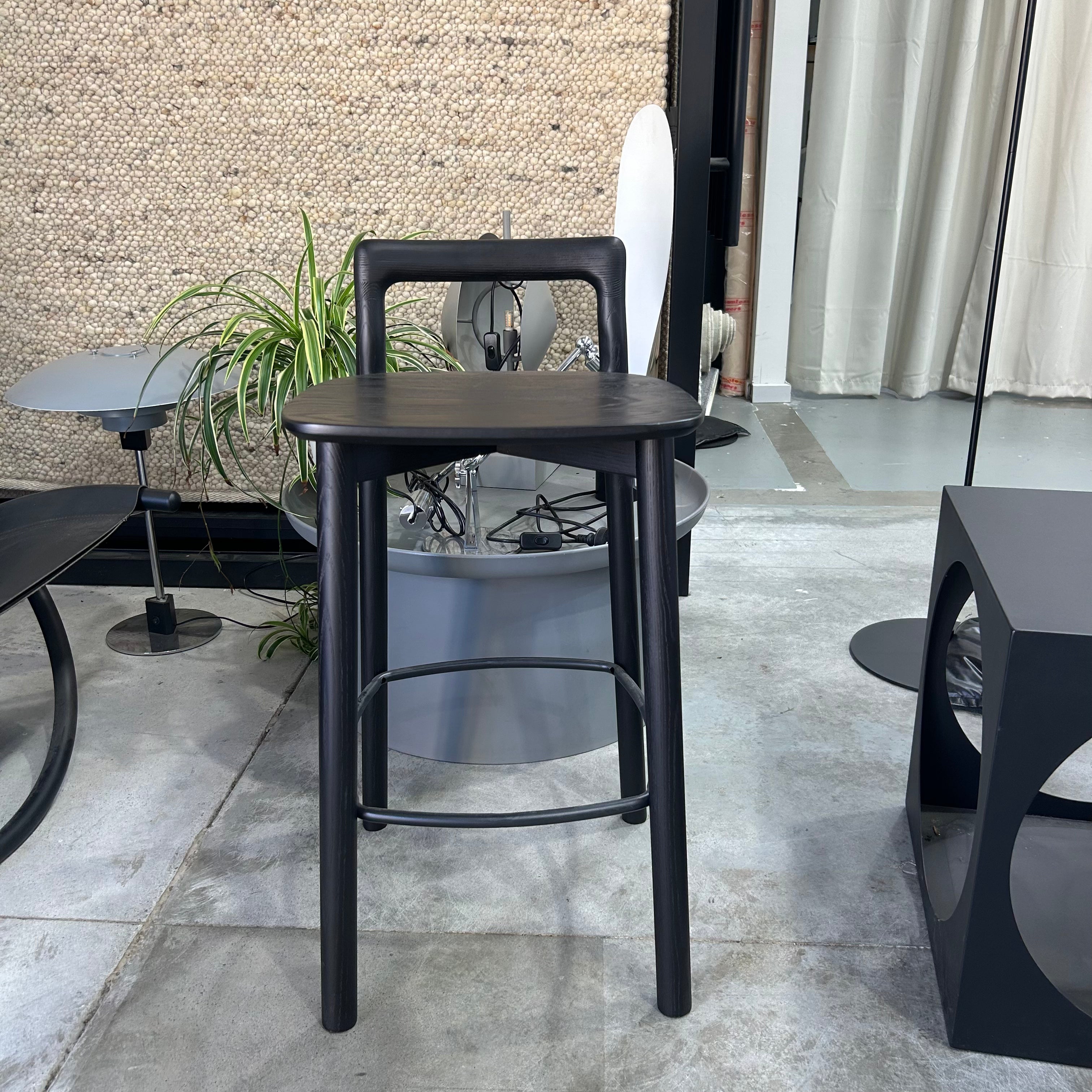 Jeremy Wooden Bar Stool | Black | Clearance - The Feelter