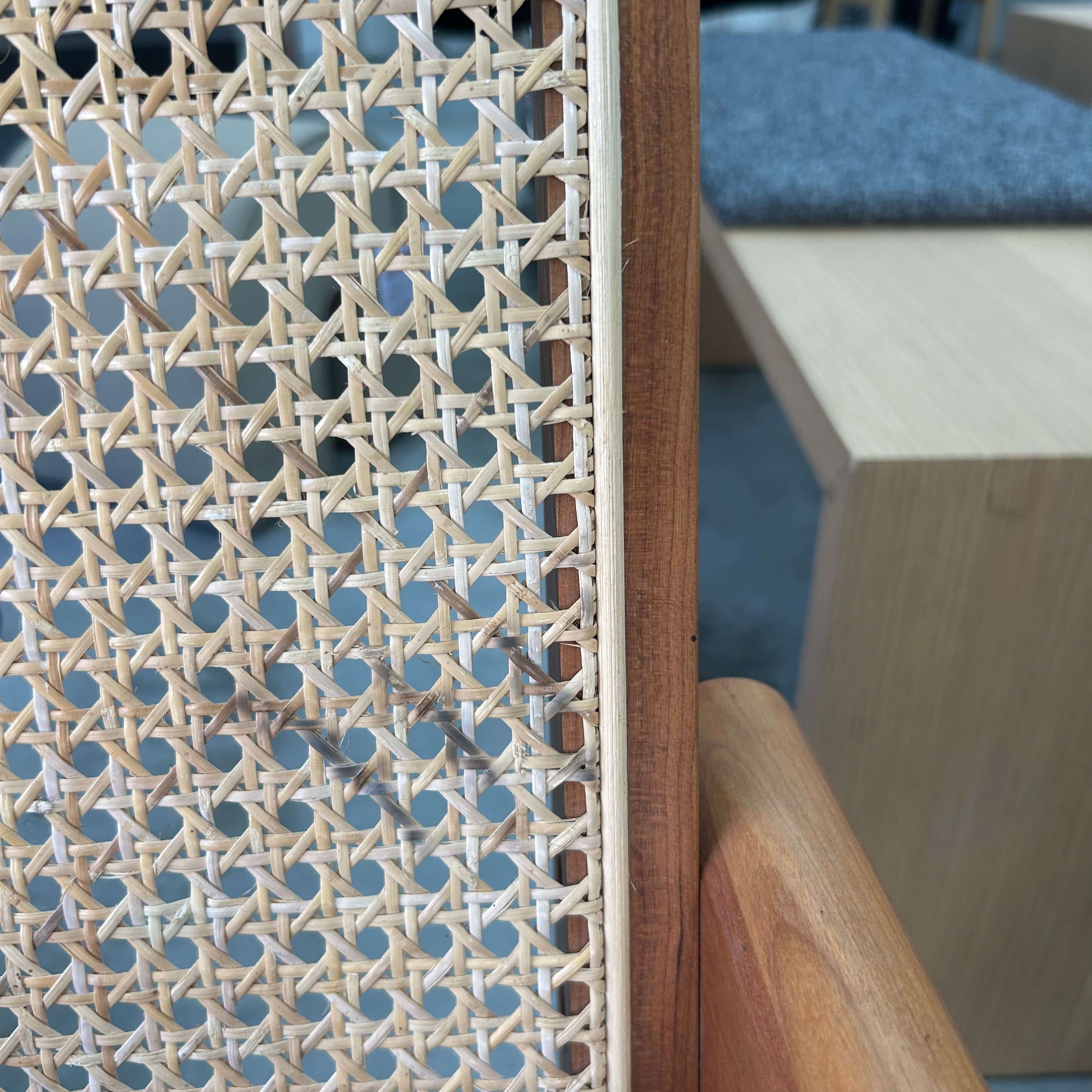 Chandi Rattan Armchair | Cherry Wood | Clearance - The Feelter