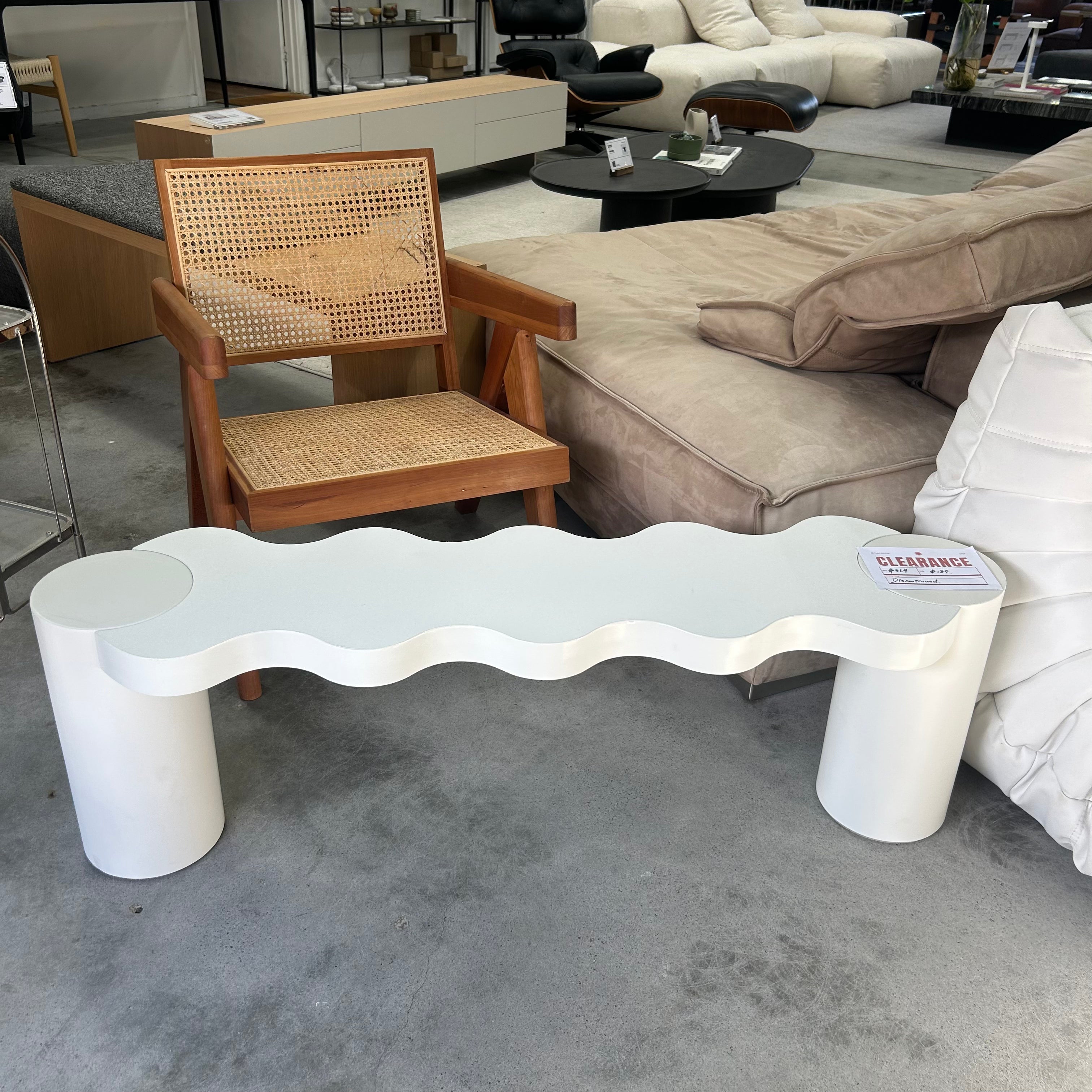 Wave Bench | White | Clearance