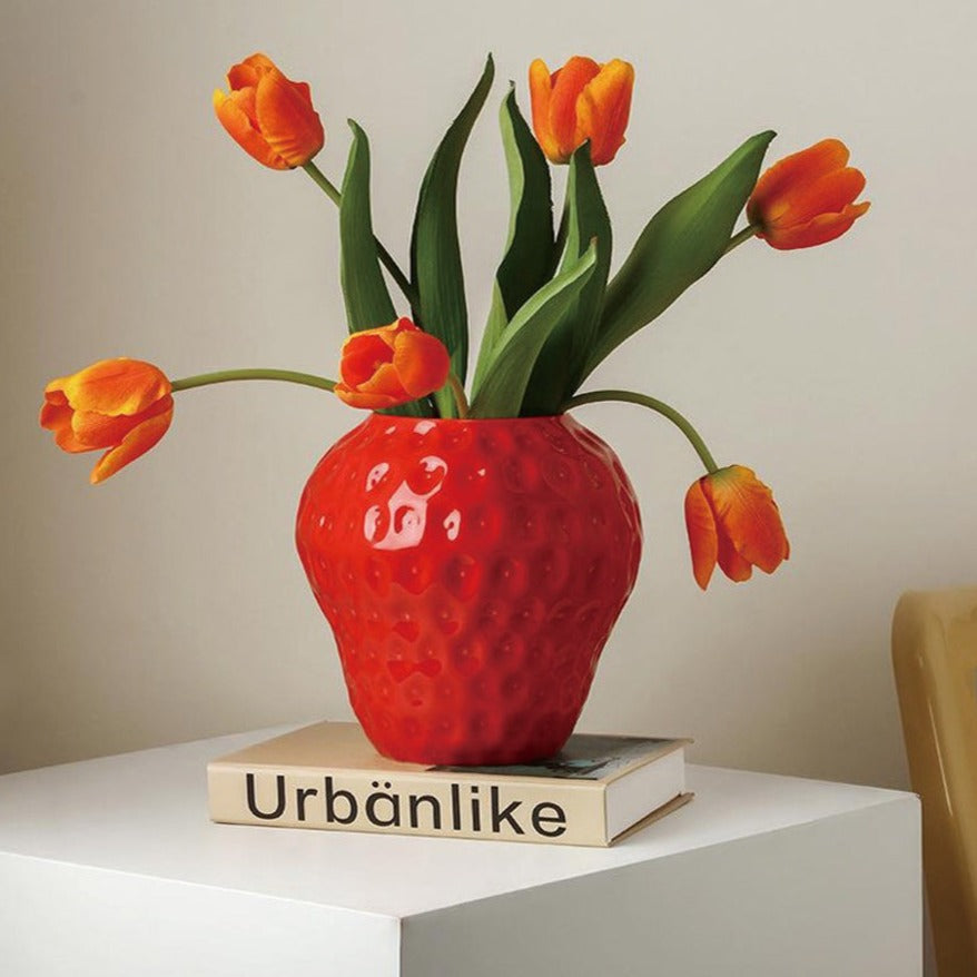 Ceramic Vase | Giant Strawberry - The Feelter