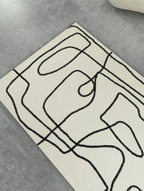 Serpentine Rug - White