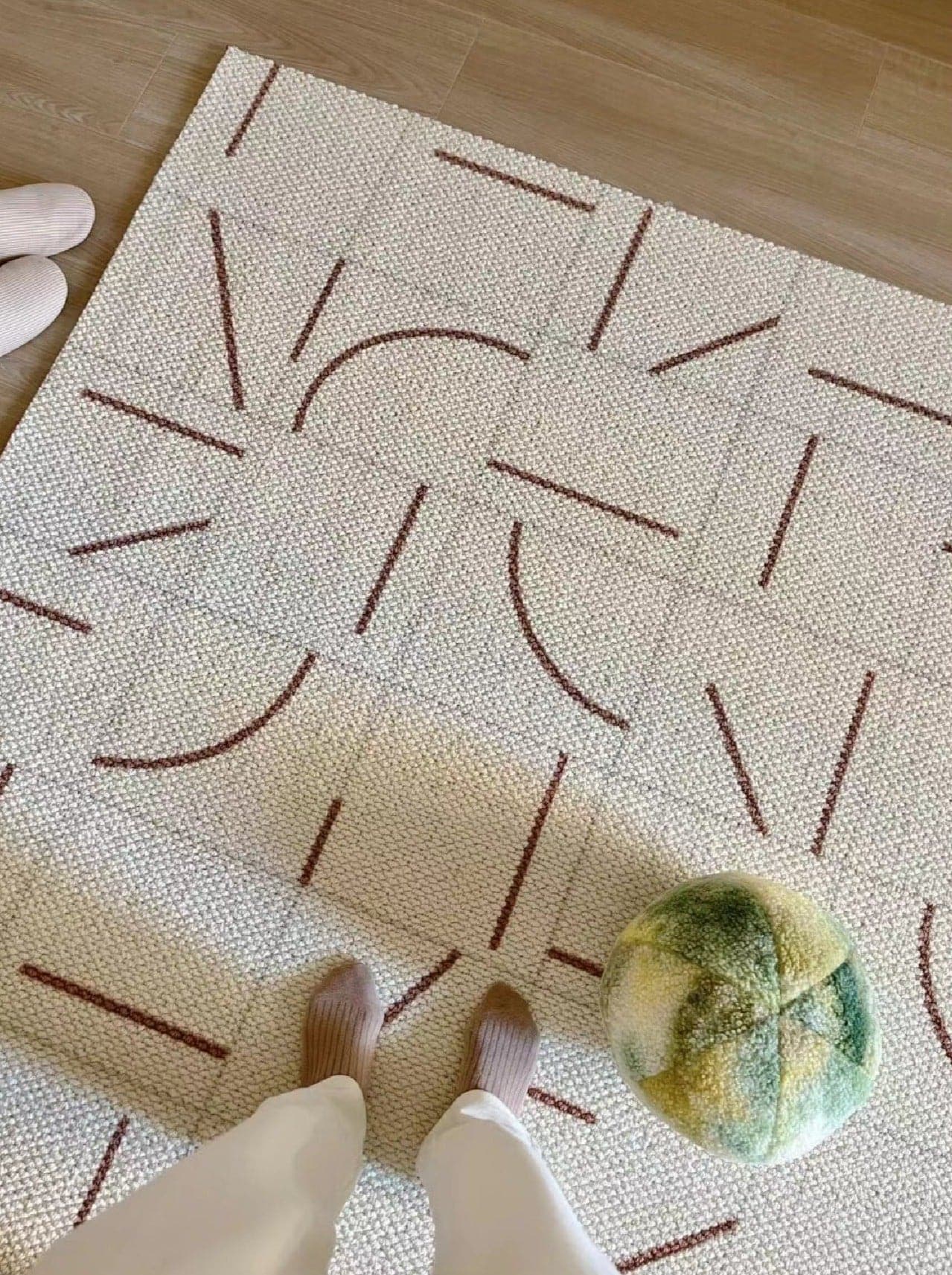 Central Park Wool Rug - Cream