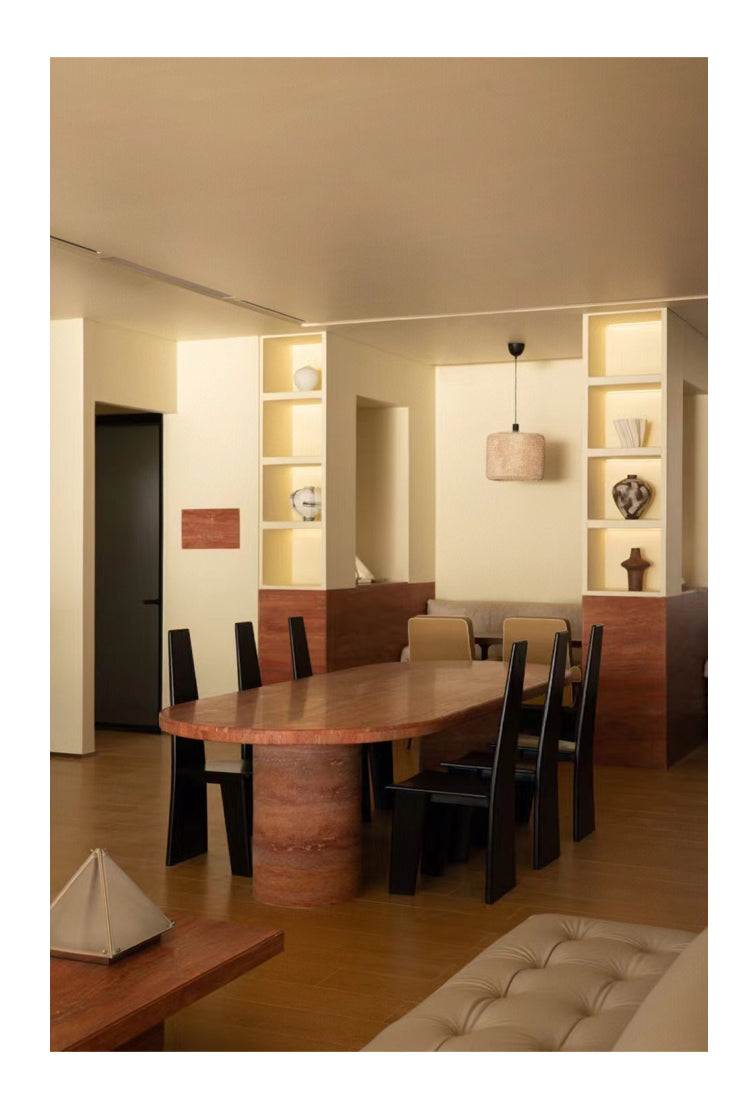 kar High Back Chair 侘寂简约木质高背餐椅餐厅座椅陈列买手店 - The Feelter