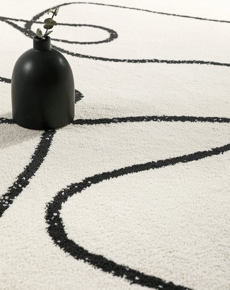 Serpentine Rug - White