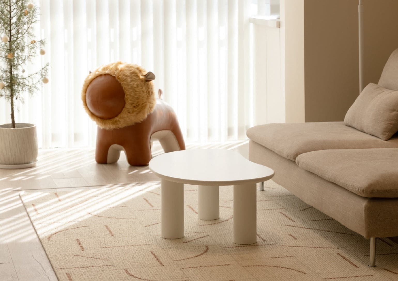 Central Park Wool Rug - Cream