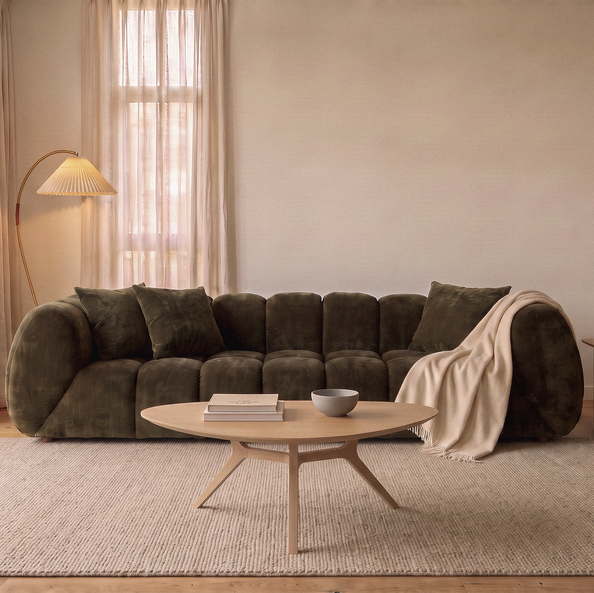 Ruka Tufted Sofa