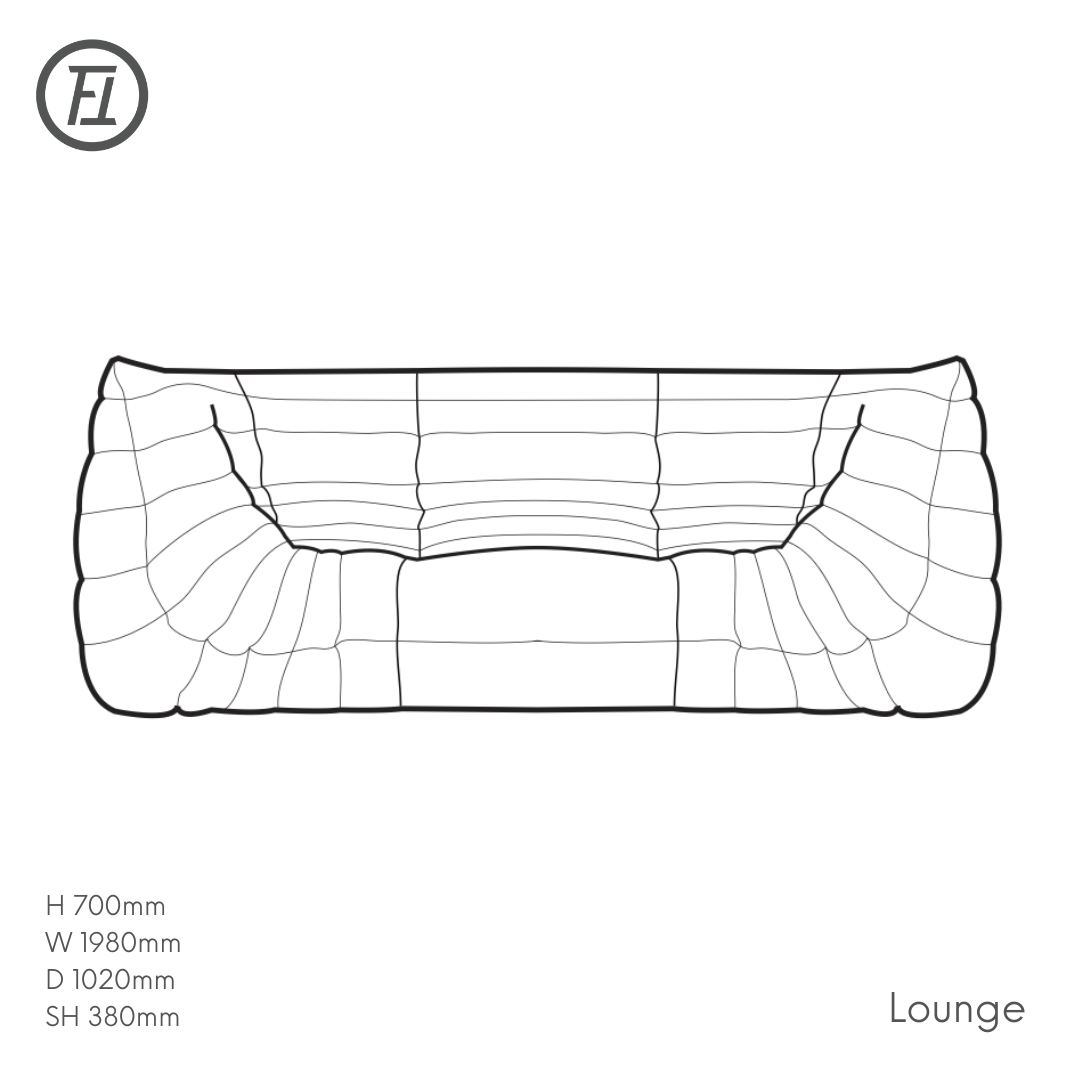 ligne roset sofa togo replica. Michel Ducaroy designed modular couch, Melbourne or Sydney Australia