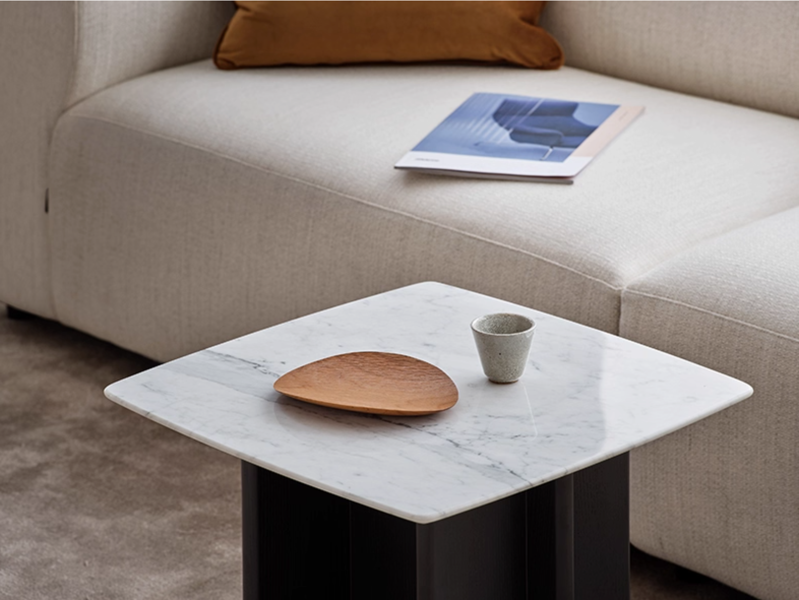 Ready- Tro Marble Side Table - The Feelter