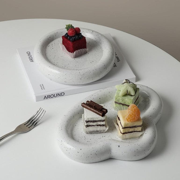 Cloud Shaped Speckled Plate - The Feelter