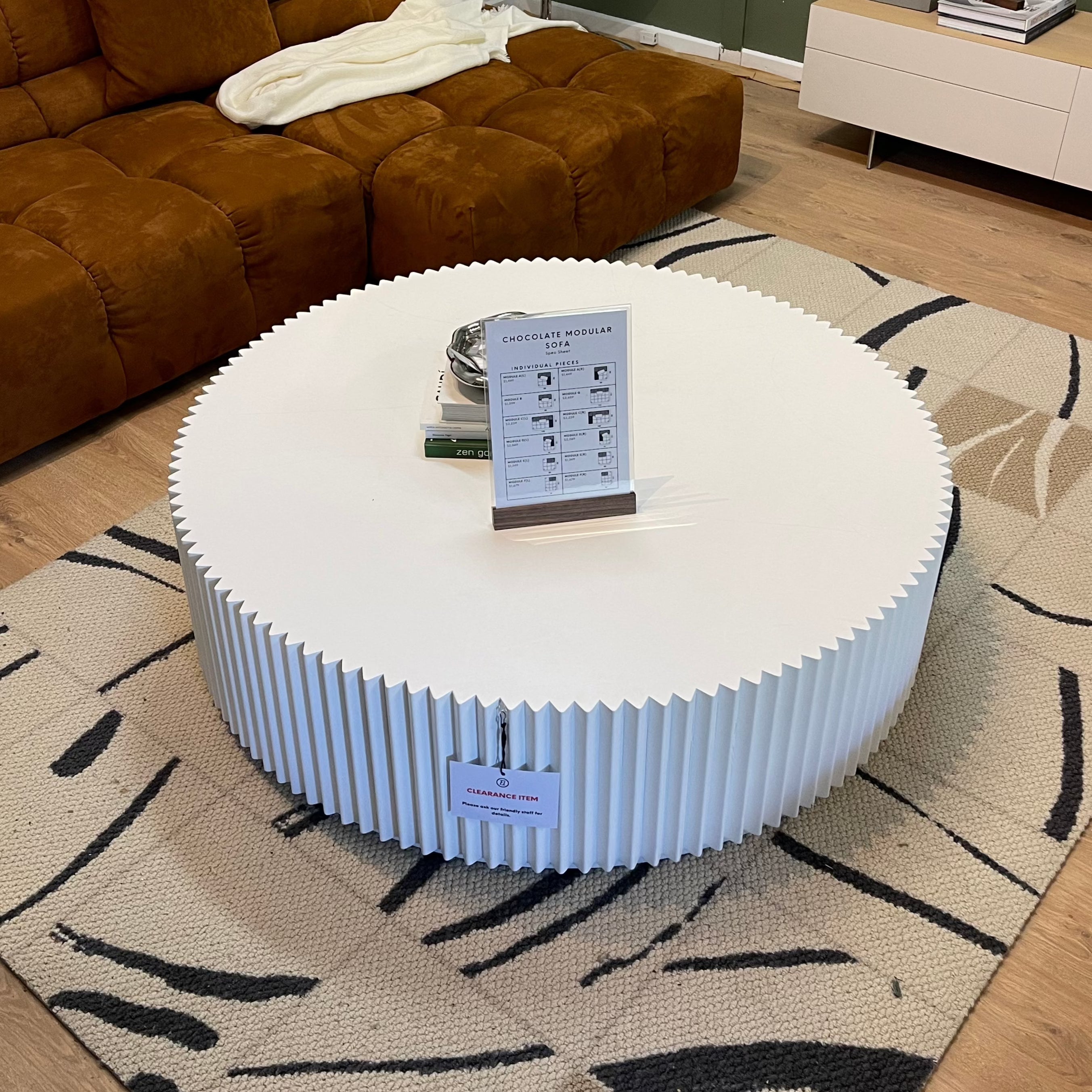 Clearance coffee table (wave version)