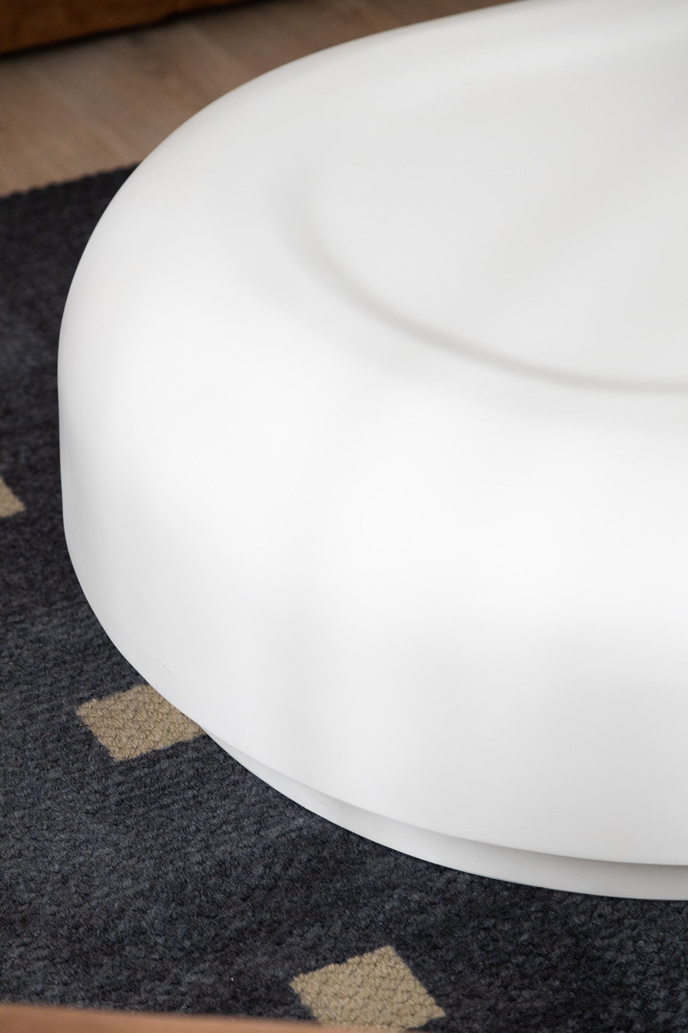 roly poly fibreglass coffee table