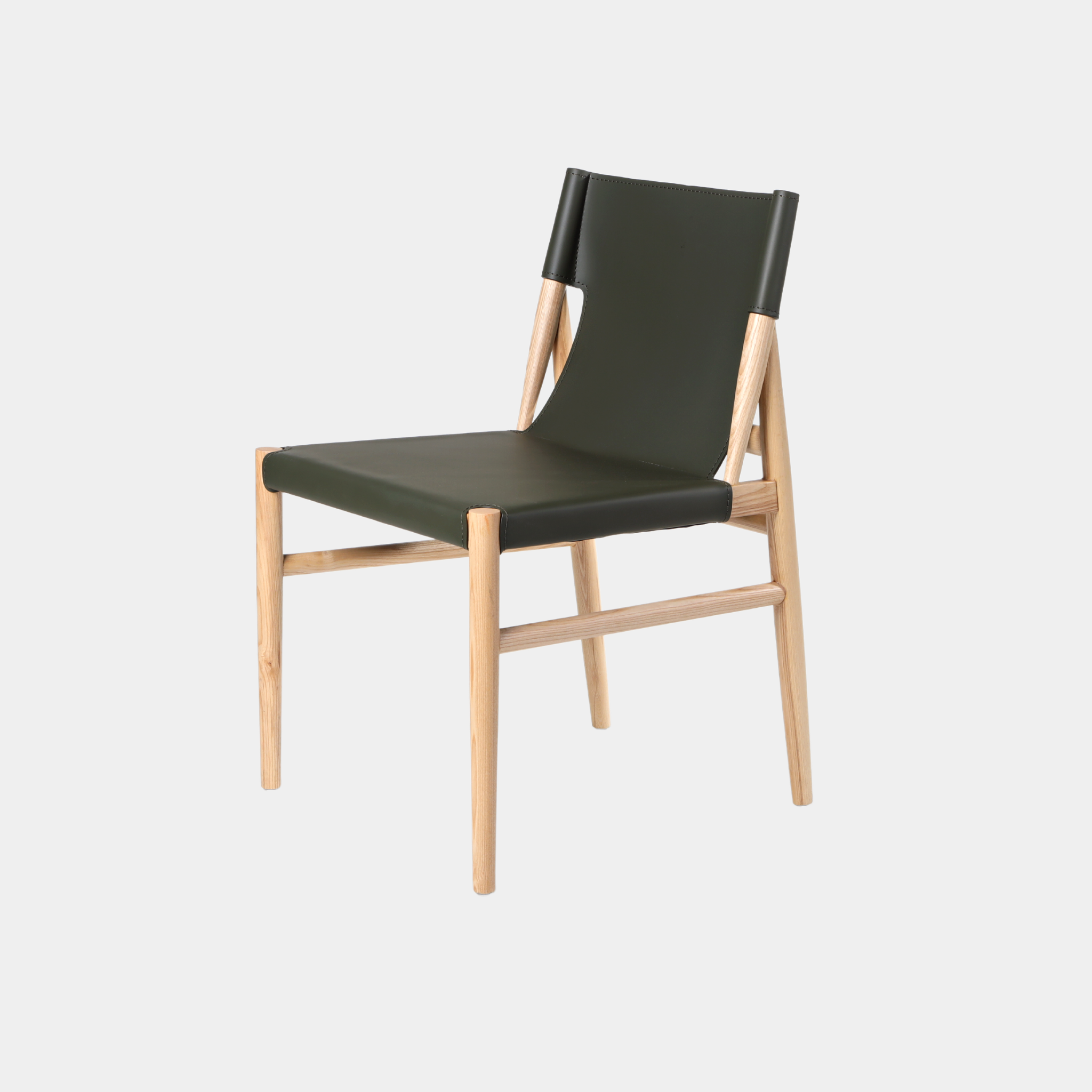 Arthur Leather and Wood Dining Chair - The Feelter