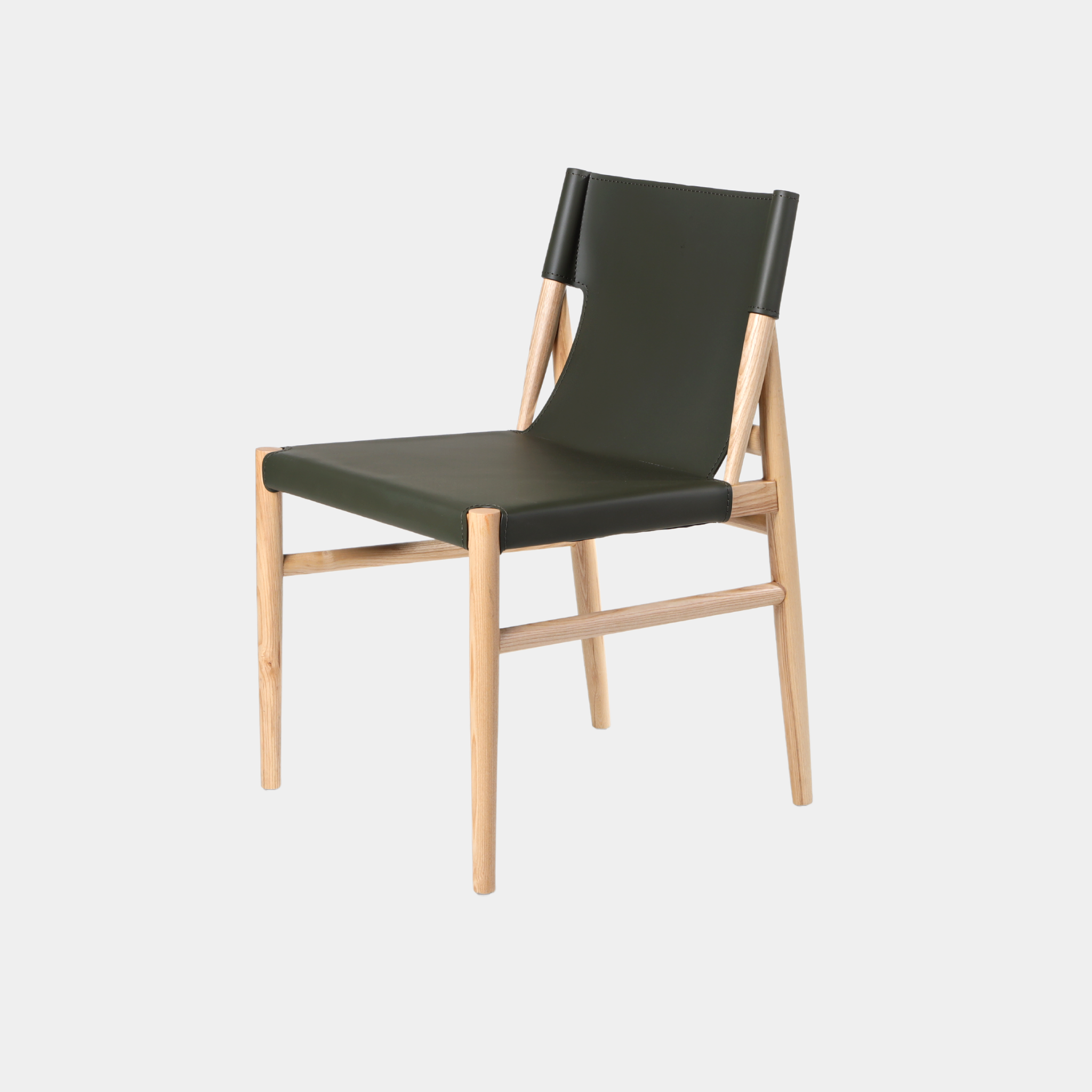 Arthur Leather and Wood Dining Chair | The Feelter