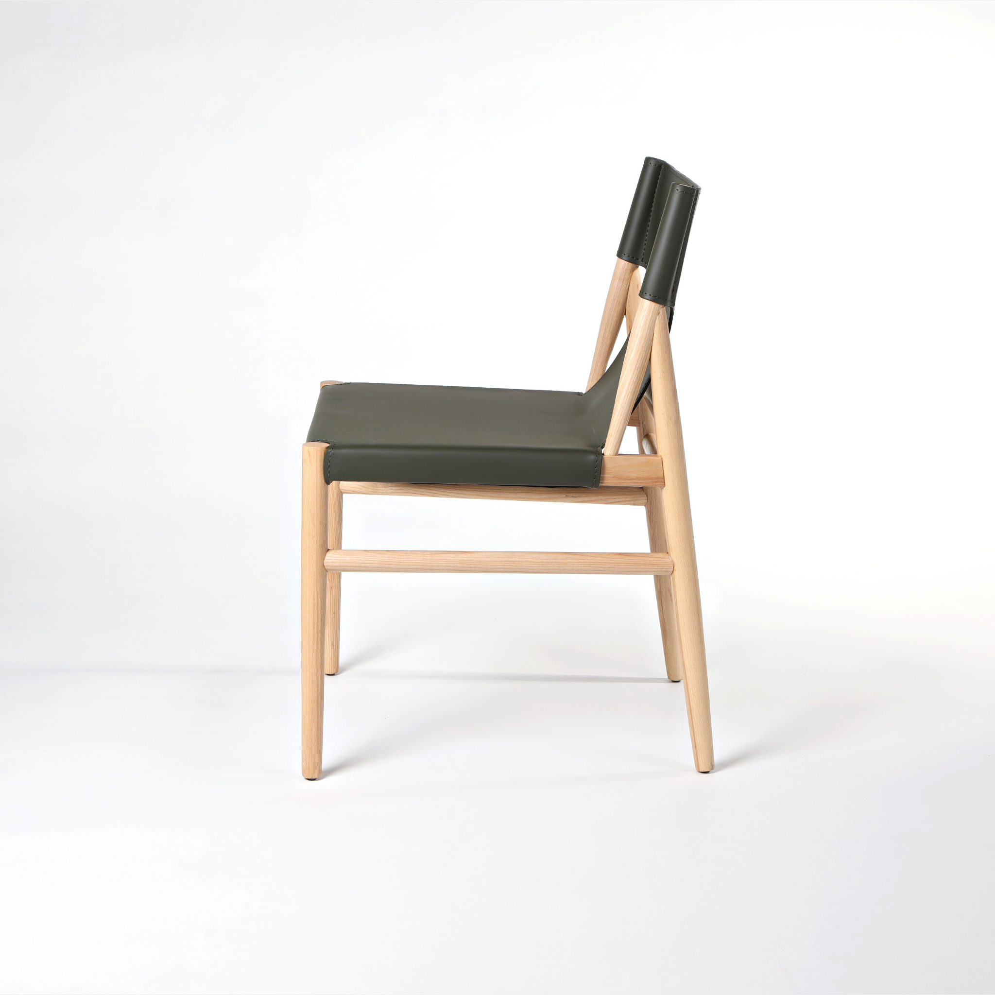 Arthur Leather and Wood Dining Chair | The Feelter