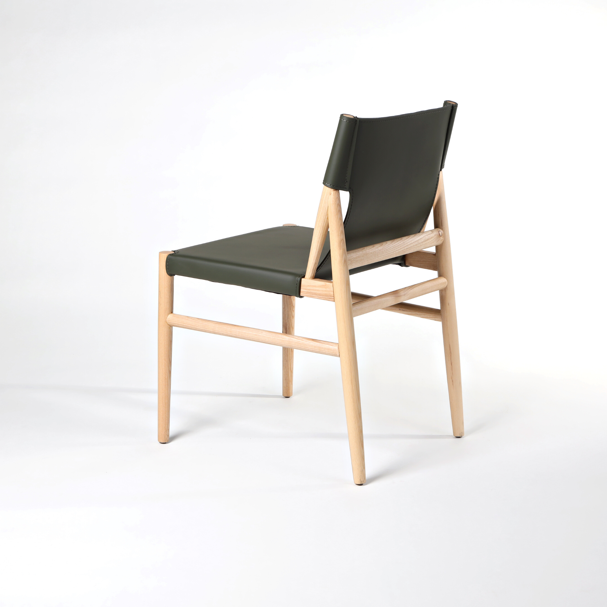 Arthur Leather and Wood Dining Chair | The Feelter