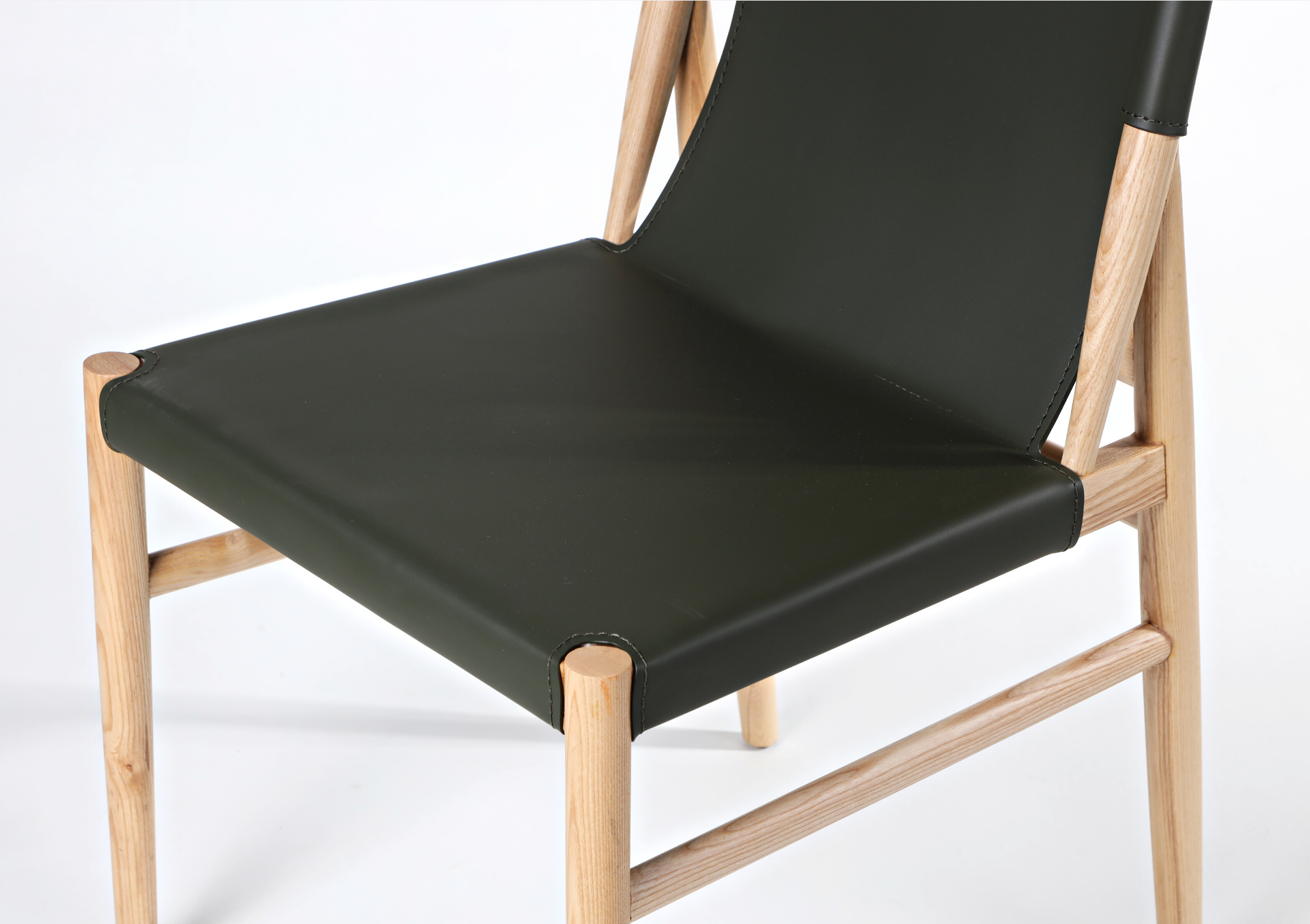 Arthur Leather and Wood Dining Chair | The Feelter