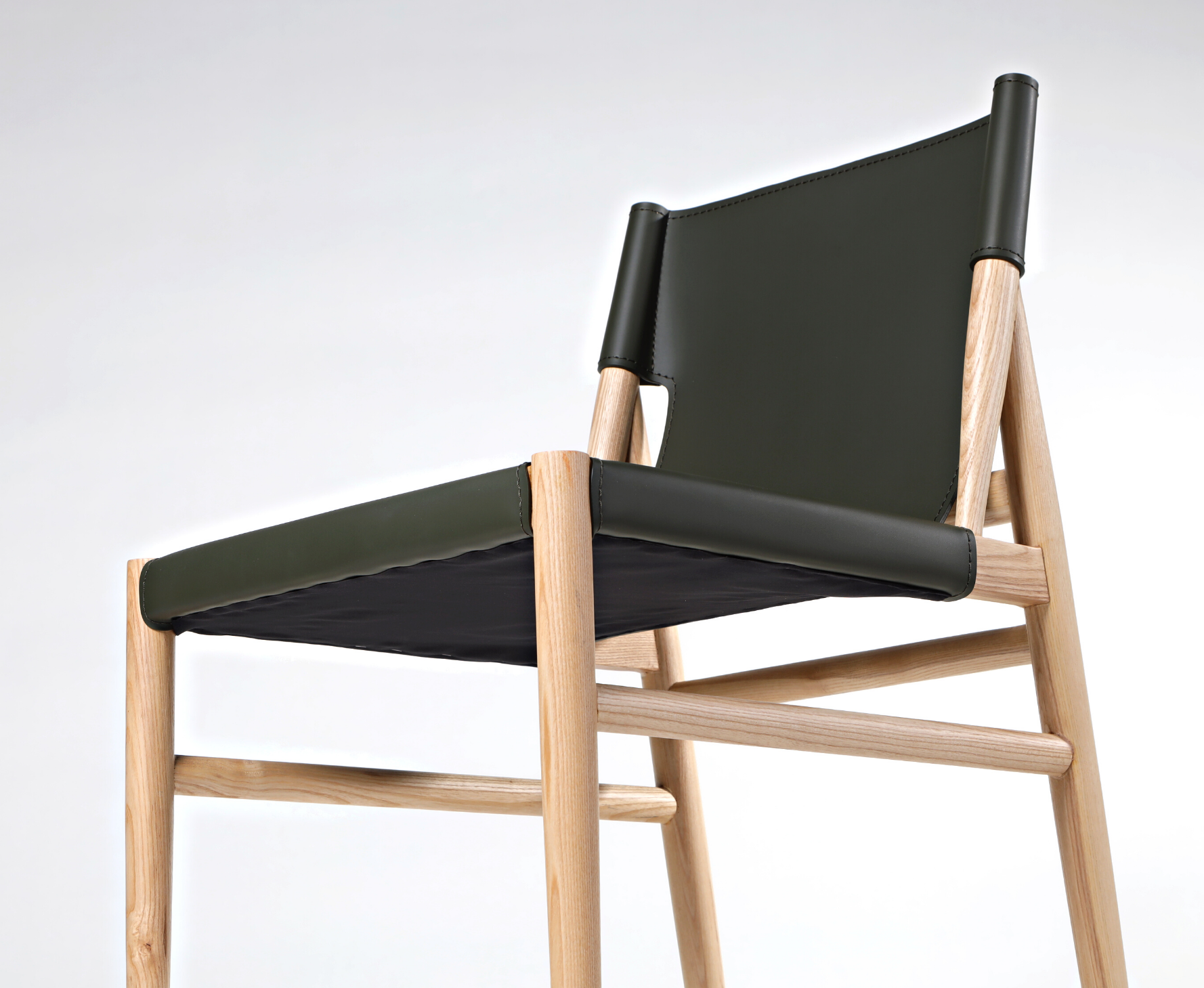 Arthur Leather and Wood Dining Chair | The Feelter