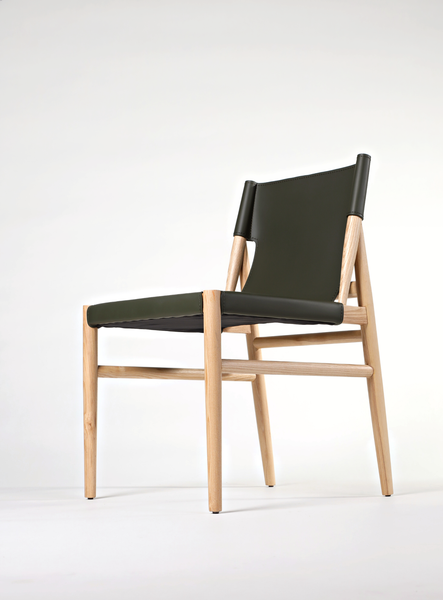 Arthur Leather and Wood Dining Chair | The Feelter