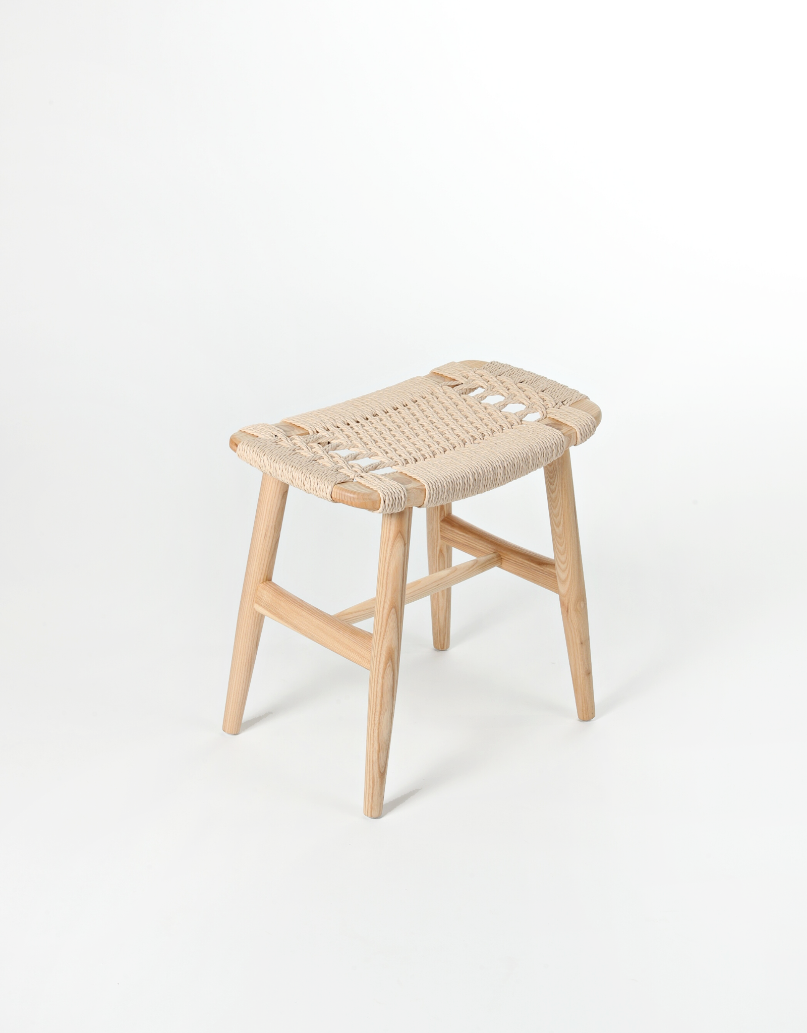 Woven Rattan Stool - The Feelter