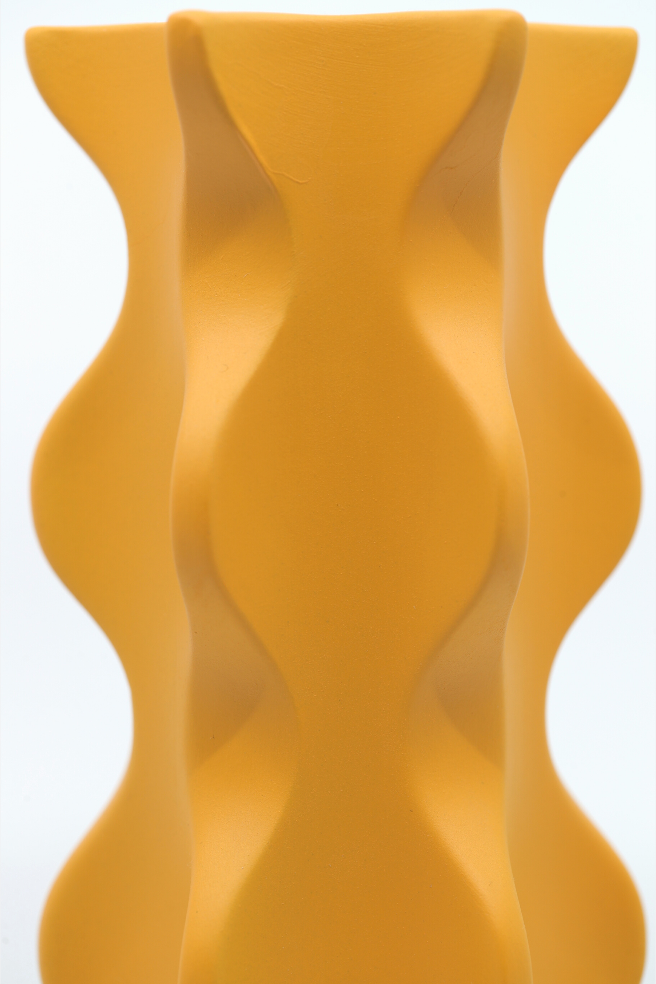 Ceramic Vase | Ripple Series - Orange