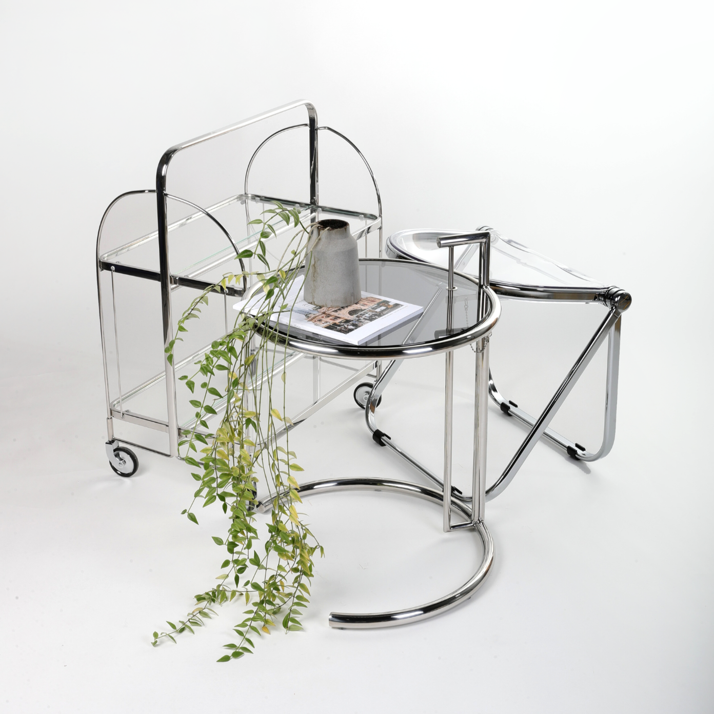 Celeste Glass Trolley - The Feelter