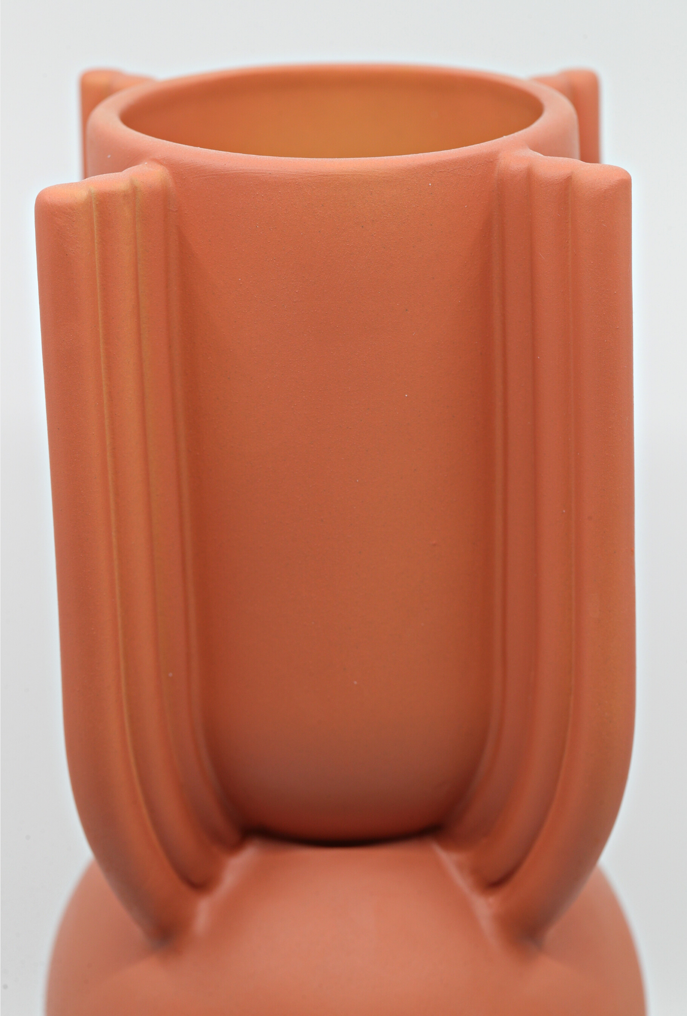 Ceramic Vase | Red Art-Deco