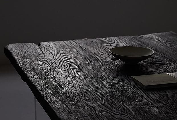 High Temperature Charring French Oak Designer Dining Table