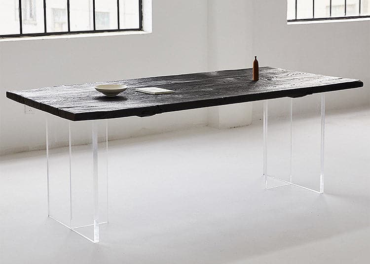 High Temperature Charring French Oak Designer Dining Table