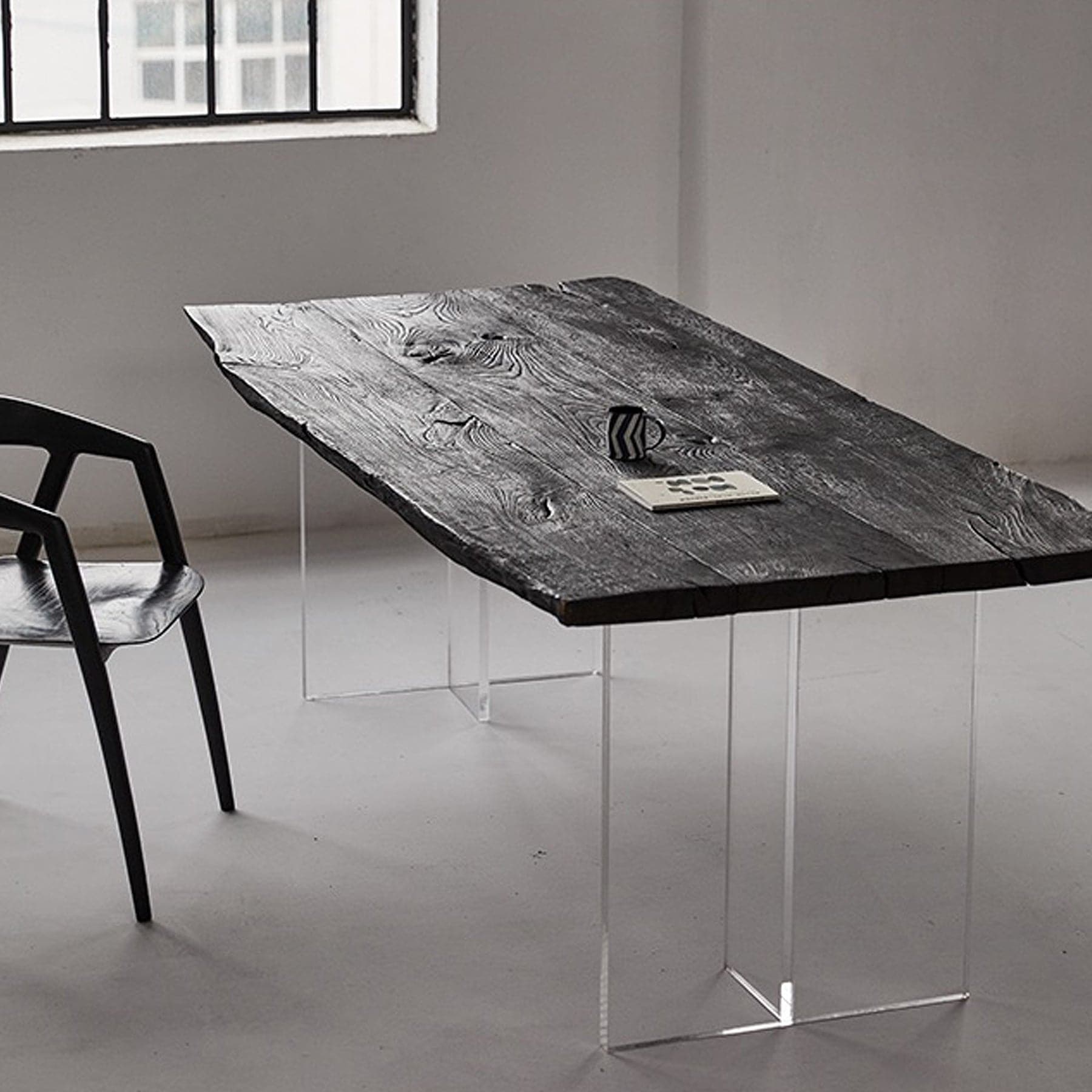 High Temperature Charring French Oak Designer Dining Table