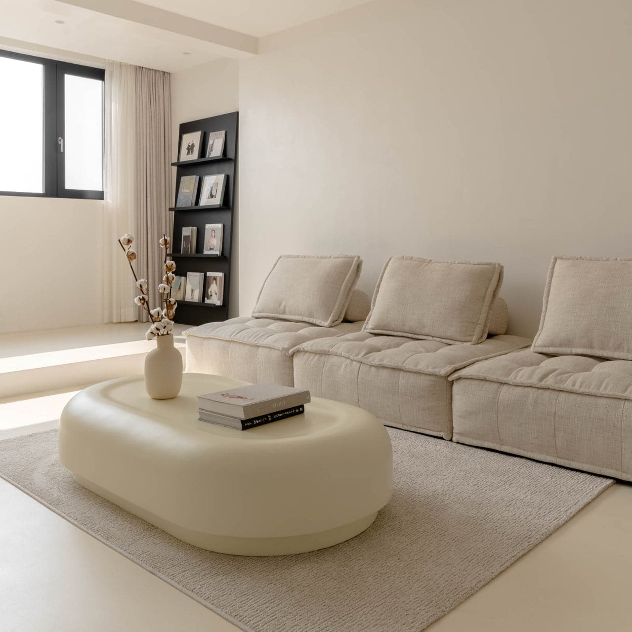 roly poly fibreglass coffee table