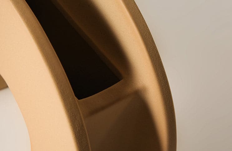 Ceramic Vase | Arched Series - Yellow