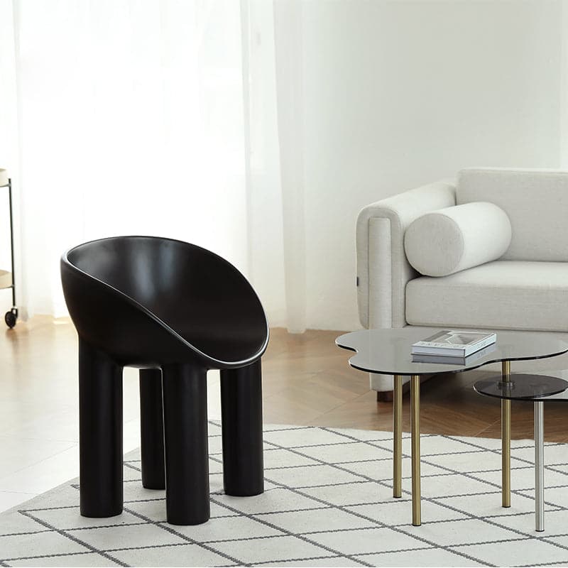 roly poly replica fibreglass dining chair
