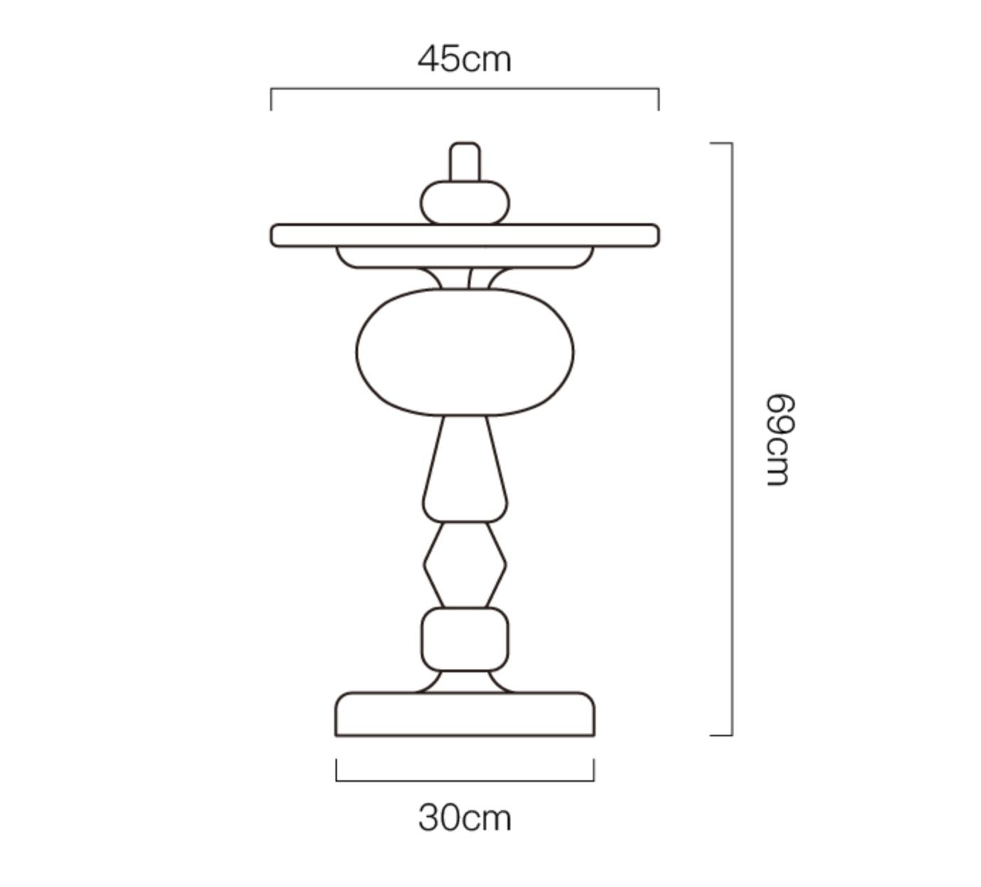 Designer Furniture Replica Shuffle table MH1, Spectrum