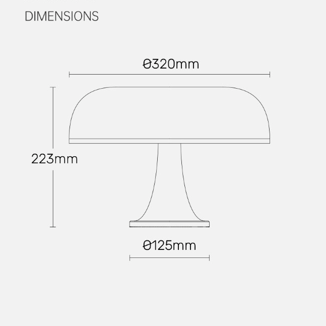 Iris Mushroom Table Lamp - The Feelter