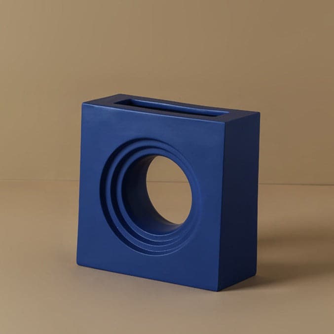 Ceramic Vase | Geometric Series - Blue