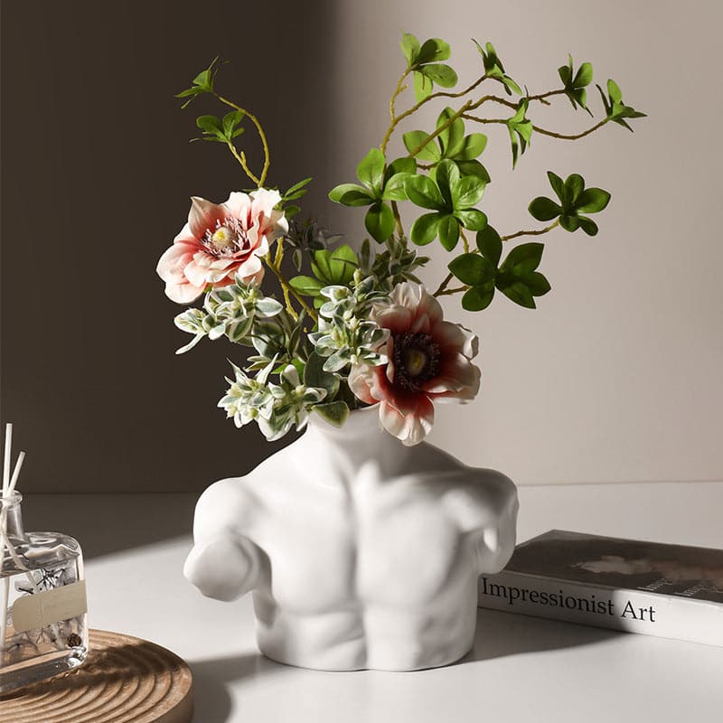 Ceramic Vase | Torso - White - The Feelter